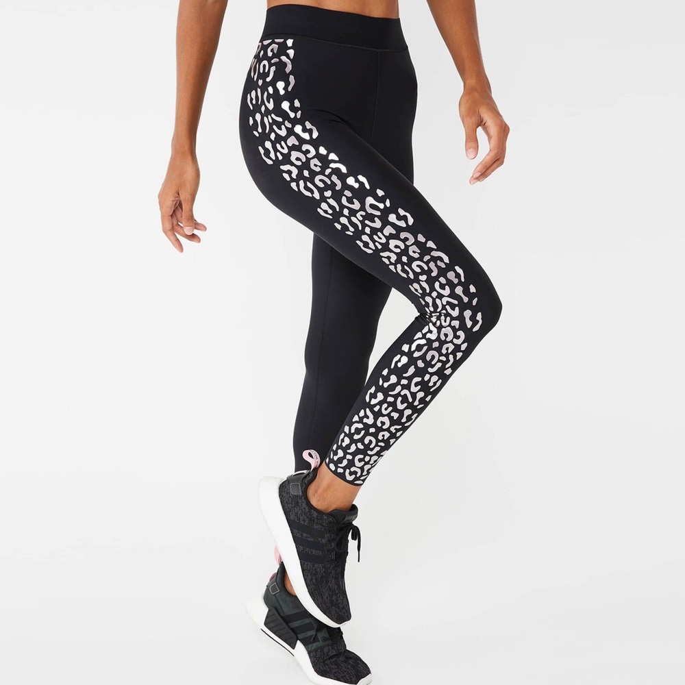 Ultracor Leopard Legging, Black/Rose Gold XS